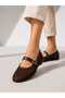 Women's Mesh Mary Jane Ballerina Shoes with Buckle, Daily Comfortable Flexible Ballerinas - 6