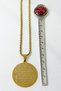 Gold Color 3 cm Line with Ayetel Kürsi & Felak-Nas Suras Written 316L Stainless Steel 60 cm Prayer Necklace with Twist Chain - 4