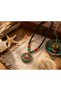 Aarush Ethnic Om Symbol Natural Stone Look Handmade Necklace - 3