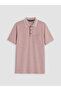 Nevavm Polo Collar Pique Men's T-Shirt with Difference - 4