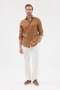 Italian Collar 100% Linen Comfort Fit Men's Shirt - 6