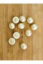 11mm Bottom Mounted Plastic Luxury Pearl Button. 9 Pieces. Cream.