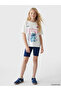 Lcw Kids White Stitch Printed Girls' Set - 2