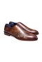 Chocolate Color Lace-Up Genuine Leather Men's Shoes