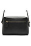 Amber Women’s Genuine Leather Shoulder Bag with Adjustable Long Strap, Zip Closure and Gold-Tone Hardware – Black / Brown / Smoky - 4