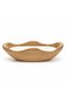 Wooden Boat Candle Bowl | Triple Wick White Wax Candle in Natural Dough Bowl | Luxury Home Decor Centerpiece | 27×12 cm