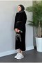 Belt Detailed Long Knitwear Dress 130 cm - 4
