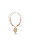 Seashell Collection Spiral Charm Necklace Pink