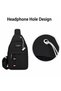 Men's Sling Bag Crossbody Chest Bag, Water Resistant Shoulder Bag with Adjustable Strap, Lightweight Travel Bag - 4