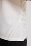 Women's Cream Crew Neck T-Shirt 50322086-Vr256 - 6