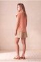 Women's Orange 100% Cotton Flared Regular Fit Crew Neck Short Sleeve Padded Look T-Shirt Winslet - 5