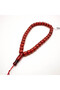 Pakistani Faturan Rosary 33 Beads 10.5x11.5mm Deep Red Barrel Prayer Beads 47g Red Silk Tassel - 3