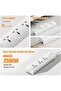 Extension Cord 3-Outlet 3 Meter, Power Strip with Surge Protection, Universal Plug, 13A 250V, 3 Pin UK Plug, Overload Protection for Home, Office & Electronics – White - 2