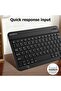 10-Inch Ultra Slim Wireless Bluetooth Keyboard – Portable Rechargeable Keyboard for iPad, Samsung Galaxy Tablet, iPhone, Android Tablets & Smartphones, Compact Bluetooth Keyboard (Black) - 5