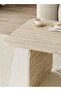 Pietra Modern Coffee Table, Engineered Wood, 100x60x41.8 cm, Minimalist Space Saving Rectangular Shape Design for Living Room (Travertine Beige) - 3