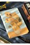 Van Gogh Sunflowers Anti-Scratch Hard Gilded Cover, Artistic A5 / 224 Pages / 90 Grams Lined Notebook with Velvety Textured Cover Design - 3