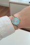 Stylish and Elegant Design, Steel Bracelet, Metallic, Blue Dial, Women's Wristwatch - 4