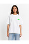 Unisex Women's Men's Synaworld Written Logo Front Printed Oversize Thick Fabric Relaxed Cut Cotton T-Shirt - 2
