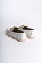 Layla laceless orthopedic comfortable sole heart patterned women's flat shoes ckt - white - 5