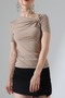 Women's Sandy Buckle Draped Blouse - 5