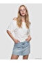 Xside White Boat Neck Women's T-Shirt