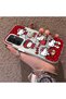 Samsung Galaxy A26 Compatible Silicone Edge Hard Back Case Couple Phone Case with Kitty Pattern - 2