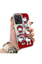 Mi 13t Pro Compatible Silicone Edge Hard Back Case Couple Phone Case with Kitty Pattern