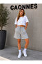 2-Piece Shorts for Women (Black-Grey) Summer Shorts Anti-Sweat - 4