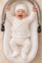 Newborn 10-Piece Muslin Hospital Discharge Set Cotton Seasonal Baby Girl-Boy Bodysuit Set 0-3 Months with Blanket - 7