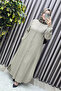 Women's Clothing Plus Size Buttoned Elastic Sleeve Seersucker Double Set - 7