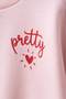 Baby Girl Top and Bottom Set with Striped Heart and Pretty Print - 5