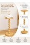 2pcs Solid Wood Coffee Table, Small Side Table for Small Spaces, Drink Table, Sturdy Wooden Base End Tables for Living Room, Bedroom, Corners, and Office, Natural - 2