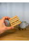 Set of 3 Pallet-Look Coasters Decorative Drink Coasters - 3