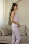 Women's P. Panther Pants and Strappy Lycra Camisole Bamboo Viscose Pajama Set - 3