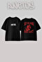 Pixies Doolittle Design Printed Unisex Oversize Black Tshirt