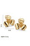 Flower Model Gold Steel Earrings - Tarnish-Resistant Design Earrings - 7