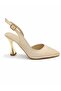 Women's Comfortable Heel Special Design Evening Dress Shoes with Stone Detail - 3