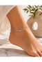 Steel Singapore Star Ball Anklet Gold / Silver Color Women - 3