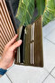 Montana Unisex Vintage Green Genuine Leather Magnetic Phone Wallet - Personalized with Name Printed - 5