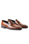 Genuine Leather Tan Moccasin Classic Men's Shoes - Kx02 - 2