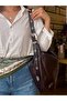 Aura Belt Detailed Shoulder Bag Brown - 6