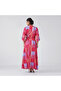 Peach Ombre Embroidered Maxi Shirt Dress - 2
