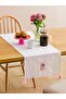 Lcw Home Ecru Floral Embroidered Tassel Runner 45X150 cm