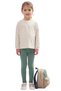 Green Basic Tights - Sweat-Resistant Stretchy Fabric Cotton Seasonal Green Girls' Tights