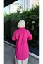 Women's Linen Shirt Dress & Tunic with Special Embroidery Detail 100% Cotton Fabric Code:Js26Gomlekelbi̇se - 4