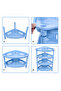 4 Tier Plastic Corner Storage Rack- Space Saving Multi-Purpose Organizer Shelf with Ventilated Shelves for Bathroom, Kitchen, Bedroom & Living Room – Easy Tool-Free Assembly - 4