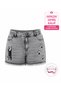 Zanessi Large Size Denim Shorts Cat Embroidery Cotton Elastane Summer Women's Jean Shorts - 2