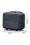 Hard Shell Travel Makeup Case, Unbreakable PP Material, Lightweight, Beauty Organizer, Cosmetic Storage Bag with Handle - 5