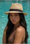 Women's Uv Protected Straw Fedora Hat - 7