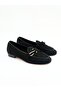 Women's Genuine Leather Ballerinas Black Suede
